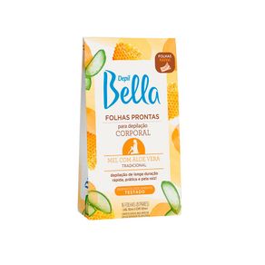 Folhas-Prontas-Depil-Bella-Coporal-Mel-E-Aloe-Vera---16un