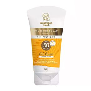 Australian-Gold-Antipoluicao-Gel-Creme-Toque-Seco-Fps50-Protetor-Solar-Facial---50g