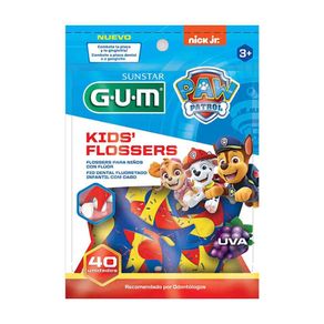 Fio-Dental-Infantil-G.U.M-Flossers-Kids-Patrulha-Canina-40-Unidades