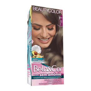 Coloracao-Bela-Cor-Sem-Amonia-Kit-Louro-Cinza-Medio-Beauty-Color-7.1