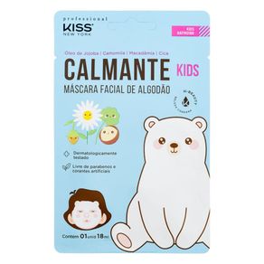 Mascara-Facial-De-Algodao-Kids-Kiss-New-York-Calmante