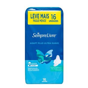 Absorvente-Adapt-Plus-Ultra-Suave-Com-Abas-Hipoalergenico-Sempre-Livre-16-Unidades