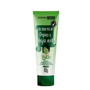 Gel-Facial-Peel-Off-Pepino-E-Argila-Verde-Dermachem-60g
