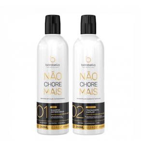 Kit-Progressiva-Nao-Chore-Mais-Shampoo-Antirresiduo-350ml---Tratamento-Capilar-350ml-Borabella