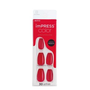 Unha-Postica-Autocolante-Bailarina-Impress-Color-Beet-Snaks-Kiss-Ny-30-Unidades