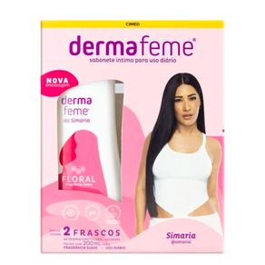 Kit-Sabonete-Liquido-Intimo-Dermafeme-Floral-Cimed-2-Unidades-200ml