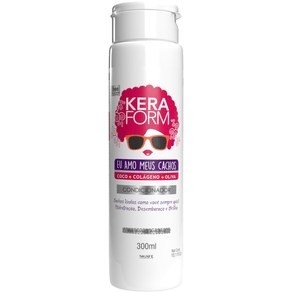 Condicionador-Keraflorm-Eu-Amo-Meus-Cachos-300ml---Hidratacao-E-Definicao-Para-Cabelos-Cacheados.