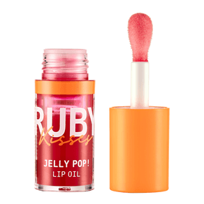 Lip-Oil-Kiss-Rk---Jelly-Pop-Cherry-10ml---Hidratante-Labial-Com-Sabor-De-Cereja-Brilho-E-Leveza-Para-Os-Labios.