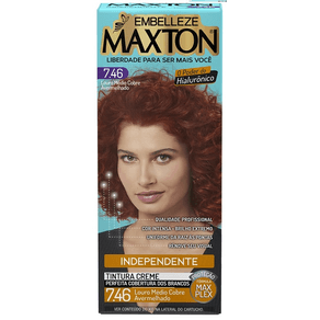 Tintura-Maxton-7.46-Louro-Medio-Coberto-De-Vermelho