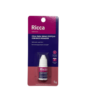 Cola-Unha-Ricca-5-1342---Adesivo-Para-Unhas-Posticas-Alta-Fixacao-Secagem-Rapida-5g