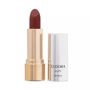 Batom-Cremoso-Eudora-Glam-Metals-Nude-Nobre